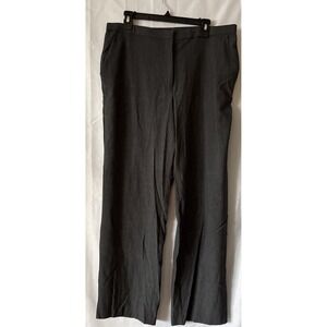 Sag Harbor Stretch Womens 14 Gray Wide Leg  Slacks Dress‎ Pants!